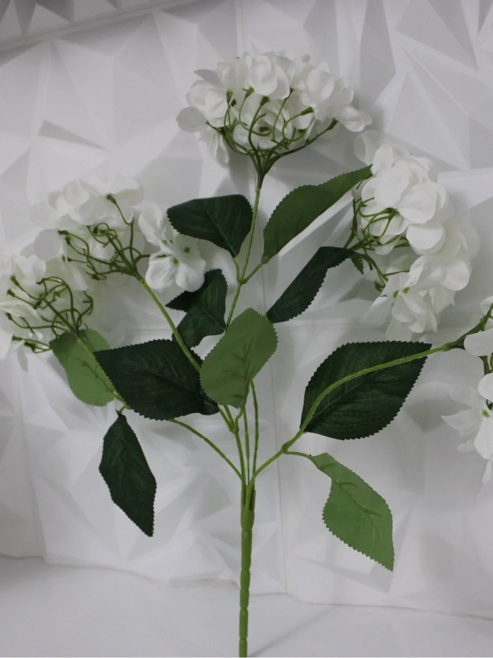 Amazon White Hydrangea Faux Floral Bouquet Set of 5